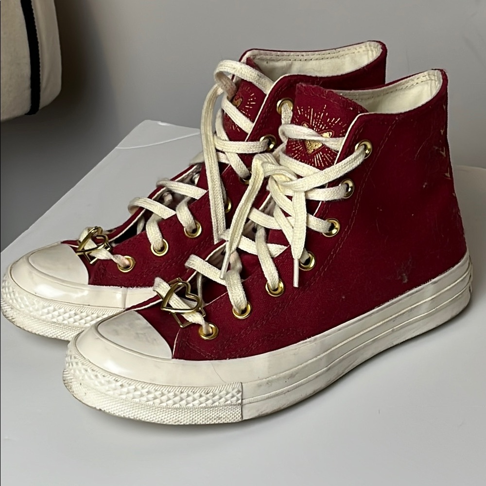 Converse Women's Red High-Top Sneakers